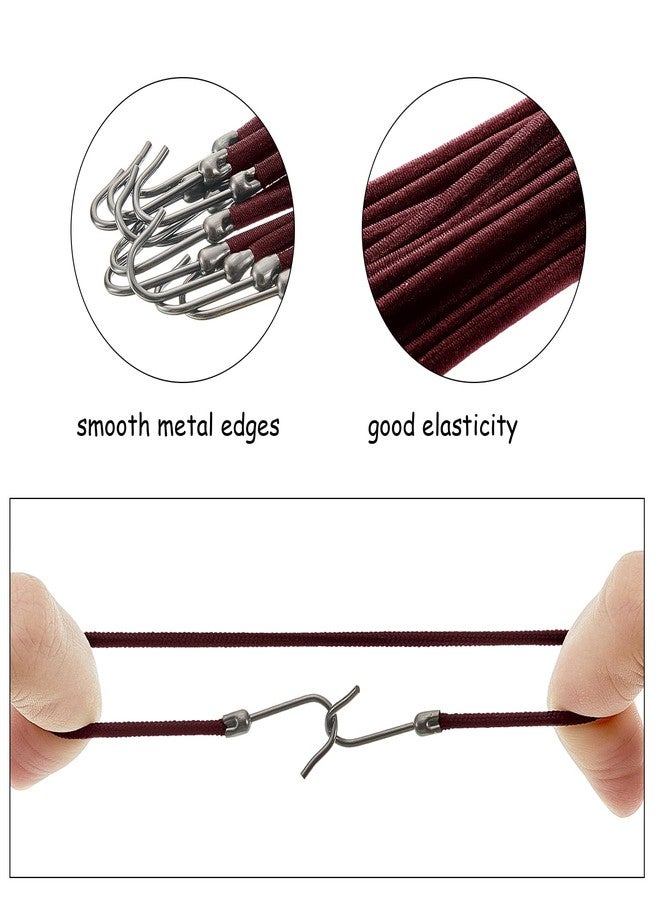 Hotop 15 Pieces Elastic Hook Hair Tie Styling Ponytail Holder Hooks Cord for Long Curly Hair(Burgundy, Blue, Black) - Image 3